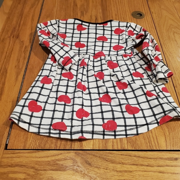 Long Sleeve Dress With Hearts 3T by Touched by Nature 100% Organic Cotton - Picture 12 of 12